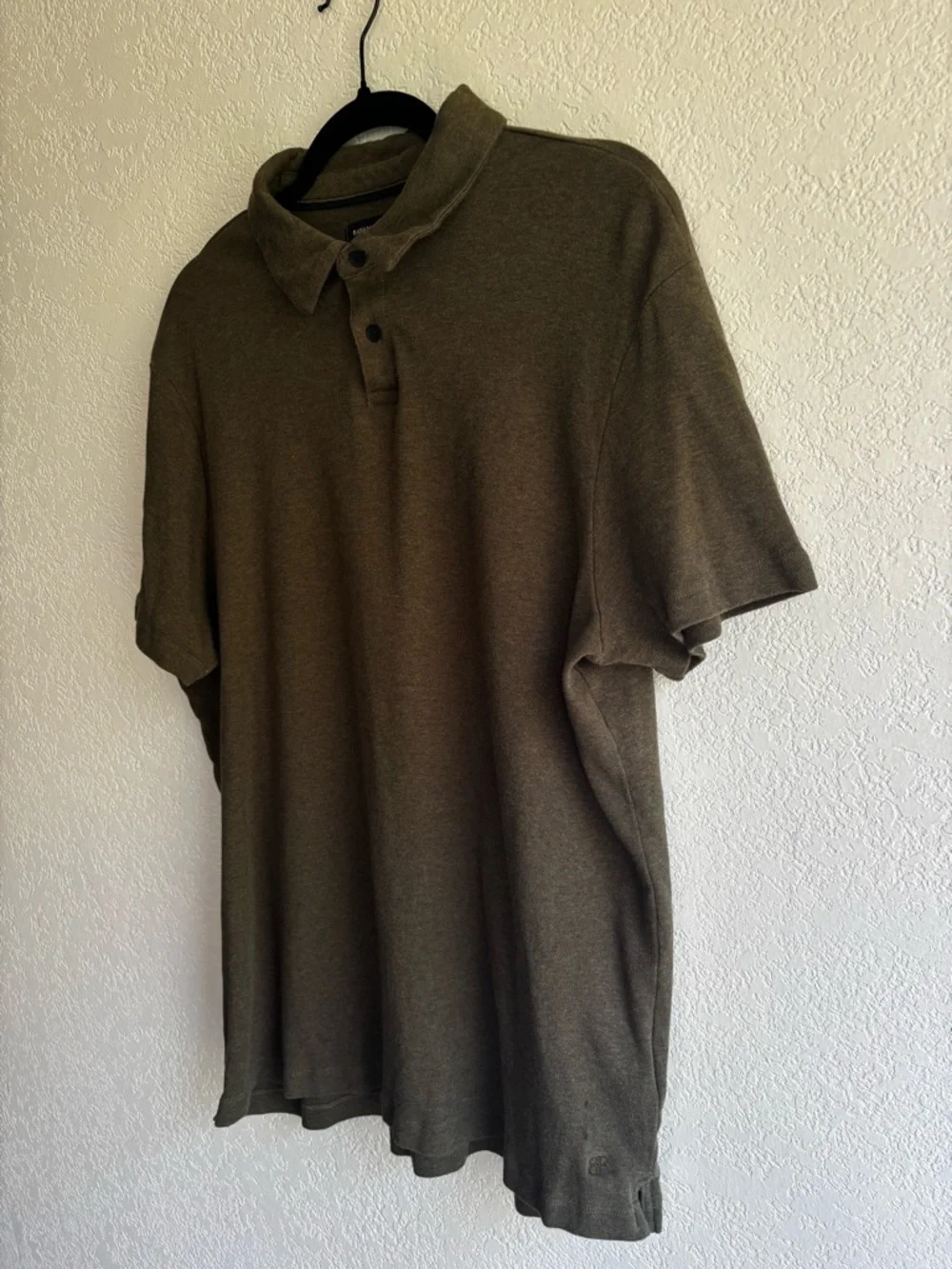 Banana Republic Men's Luxe Touch Performance Polo Green XL 100% Cotton